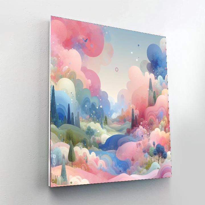 Pastel Dream Landscape Paint By Numbers Art