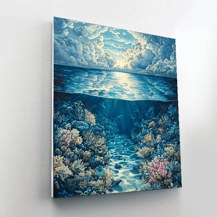 René Magritte Inspired Abyssal Mysteries  DIY Paint By Numbers