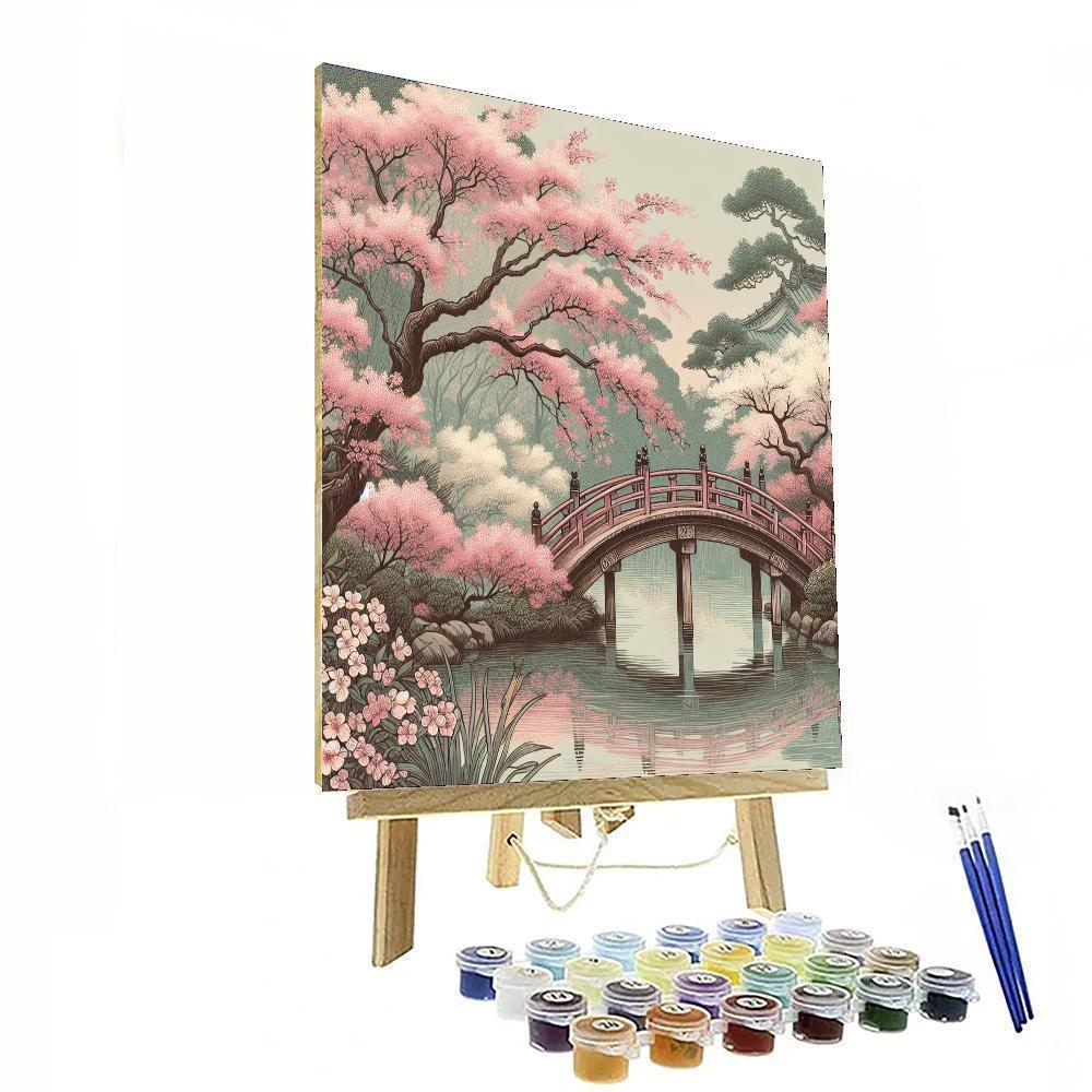Serenity of the Japanese Garden - DIY Painting By Numbers Kit ...