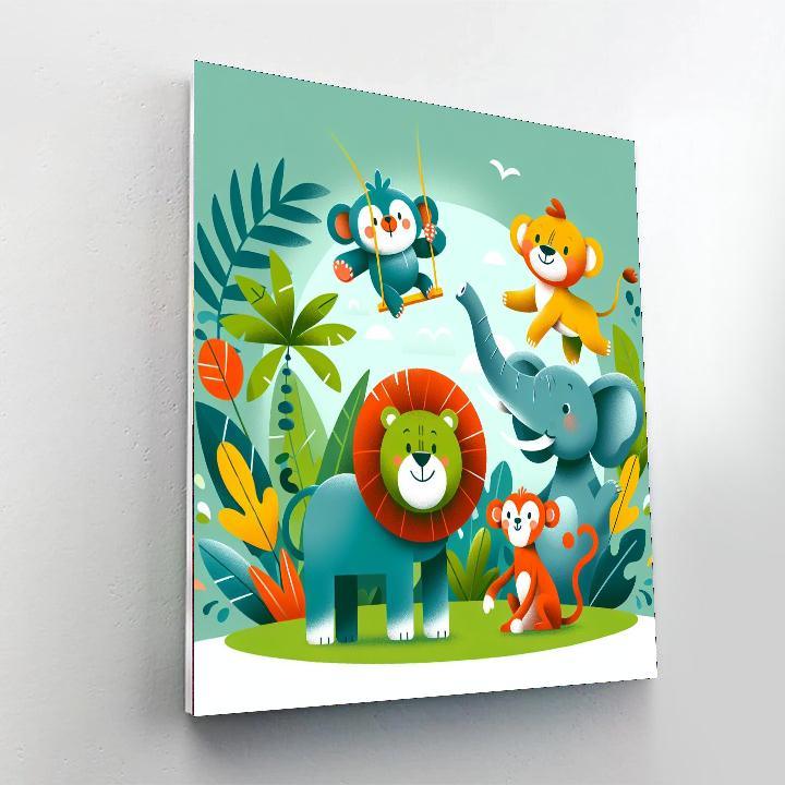 Adventures Of The Jungle Safari Paint By Number