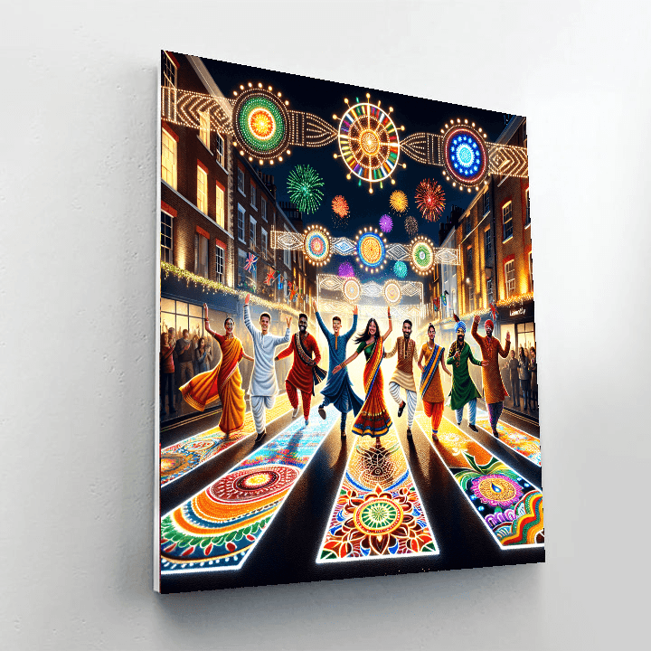 Diwali Festival Of Lights - London Painting By Numbers Kit