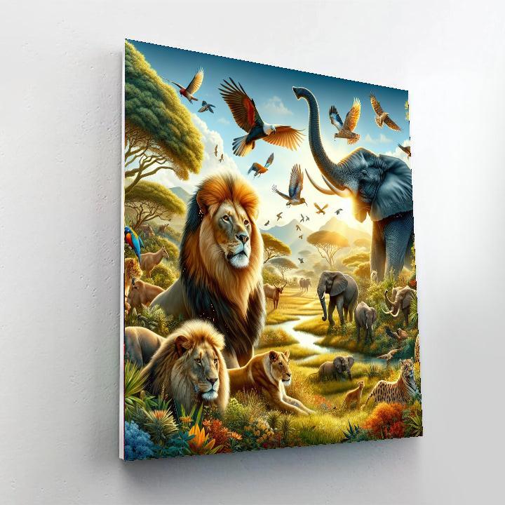 Adventurous Safari Escape Paint By Numbers Art