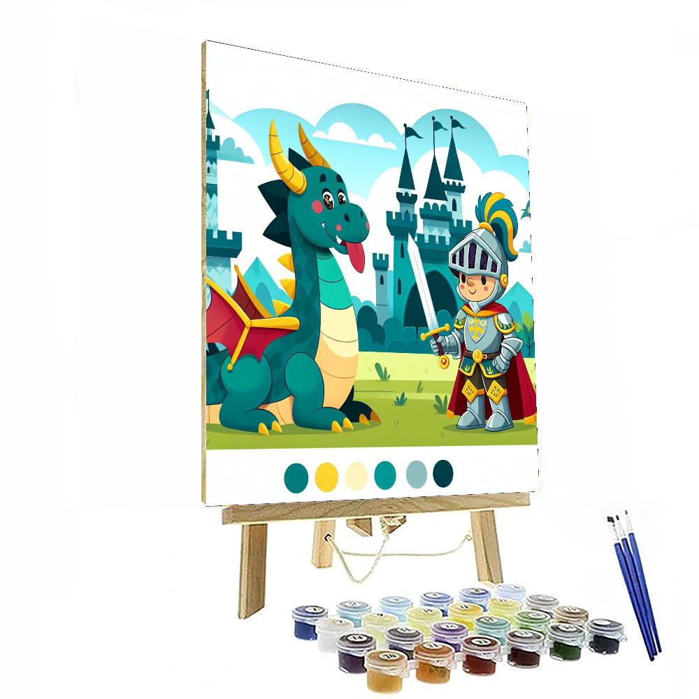 Knights And Dragons Realm Numbered Painting Kits
