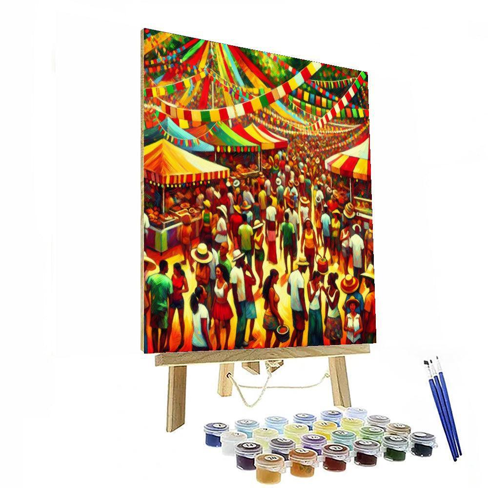 Vivid Summer Festival Numbered Painting Kits