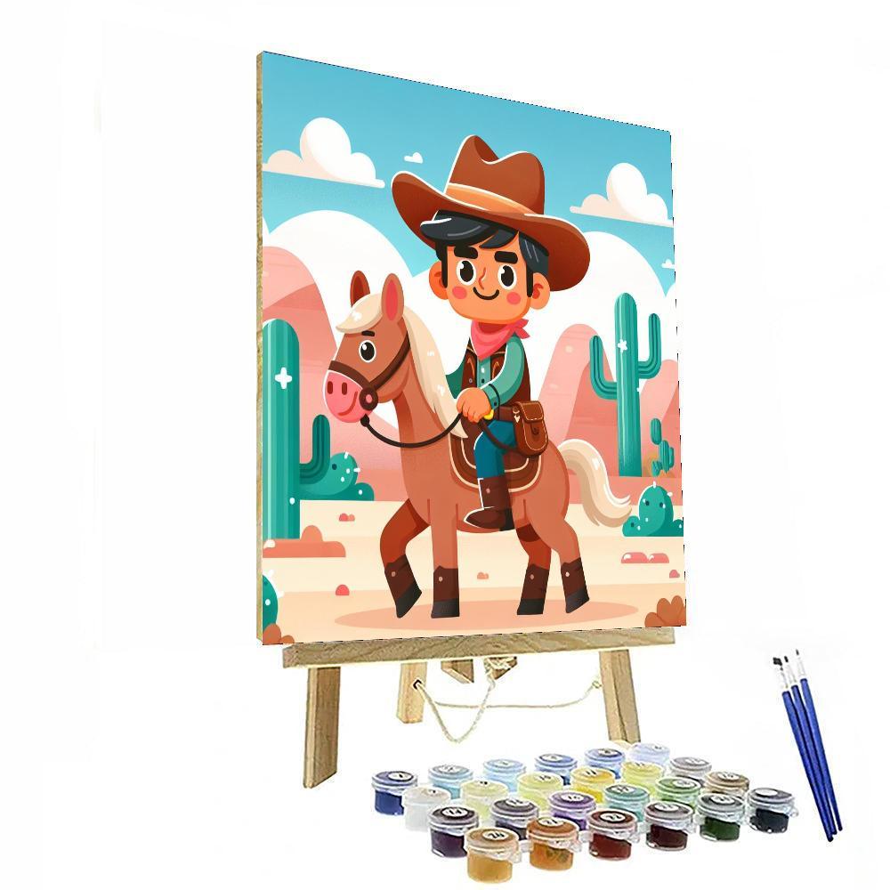 Wild West Cowboy Adventures Numbered Painting Kits