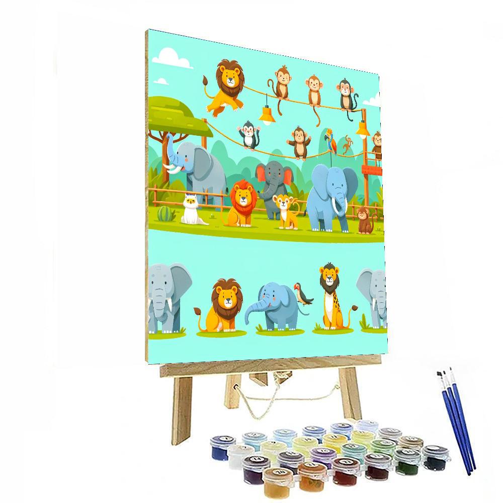 Zoo Adventure Tour Paint By Number