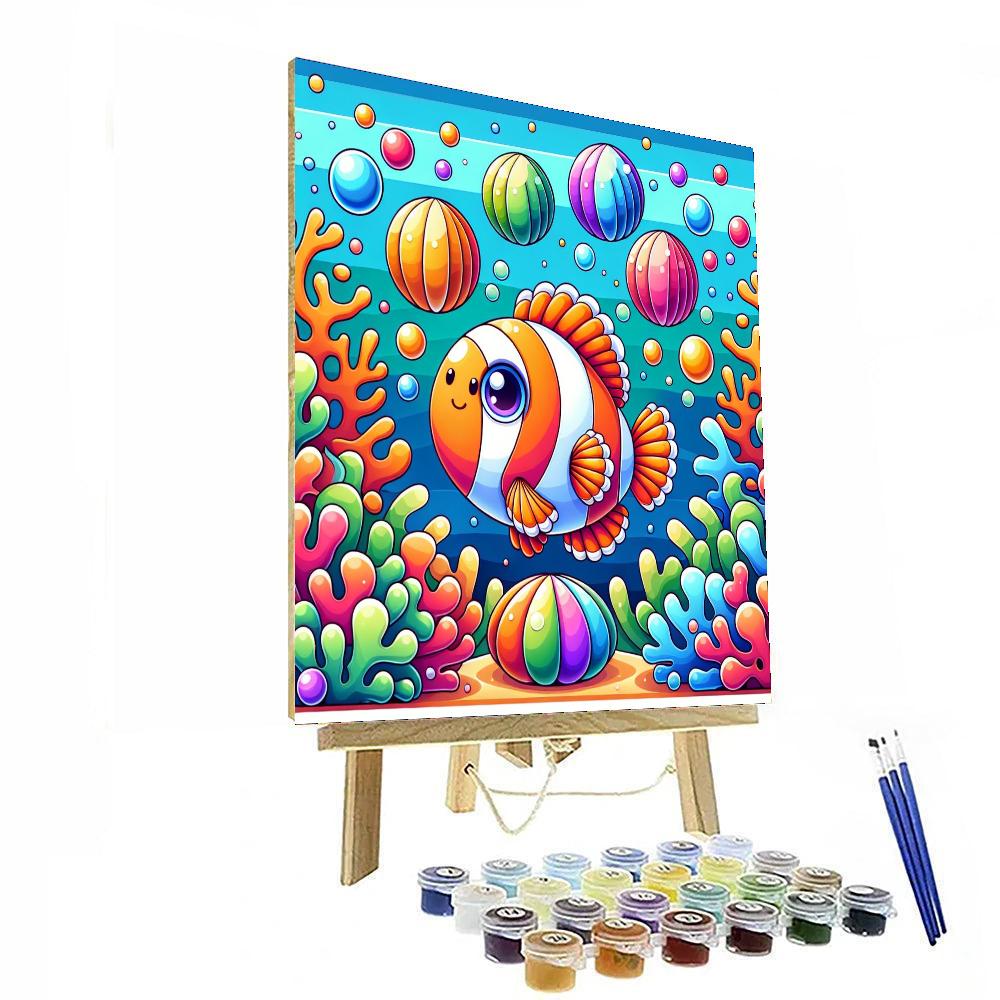 Circus Clown Fish Number Painting