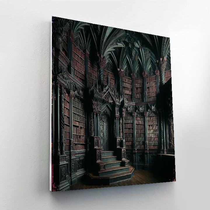 Gothic Fantasy Library Numbered Painting Kits