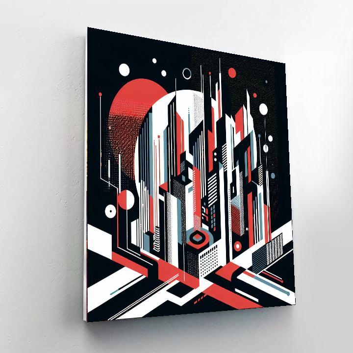 Abstract Urban Dreamscape Paint By Color