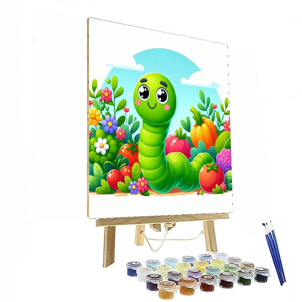 Wonderful Worm Number Painting