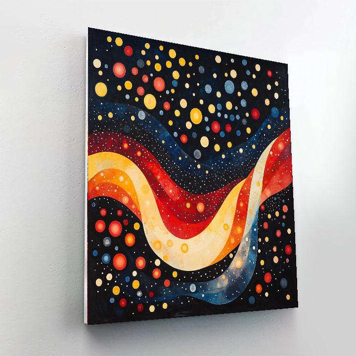 Yayoi Kusama Inspired Infinite Polka Symphony  Paint By Number