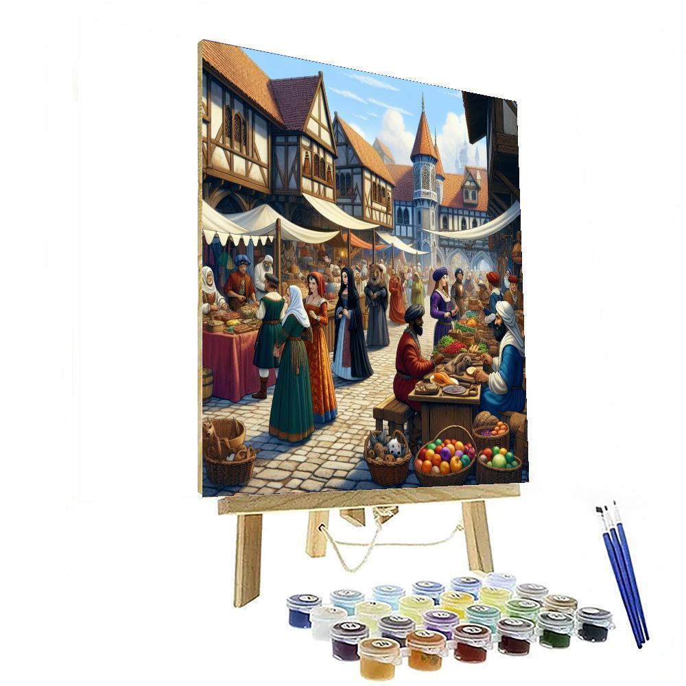 Renaissance Village Paint By Numbers Art