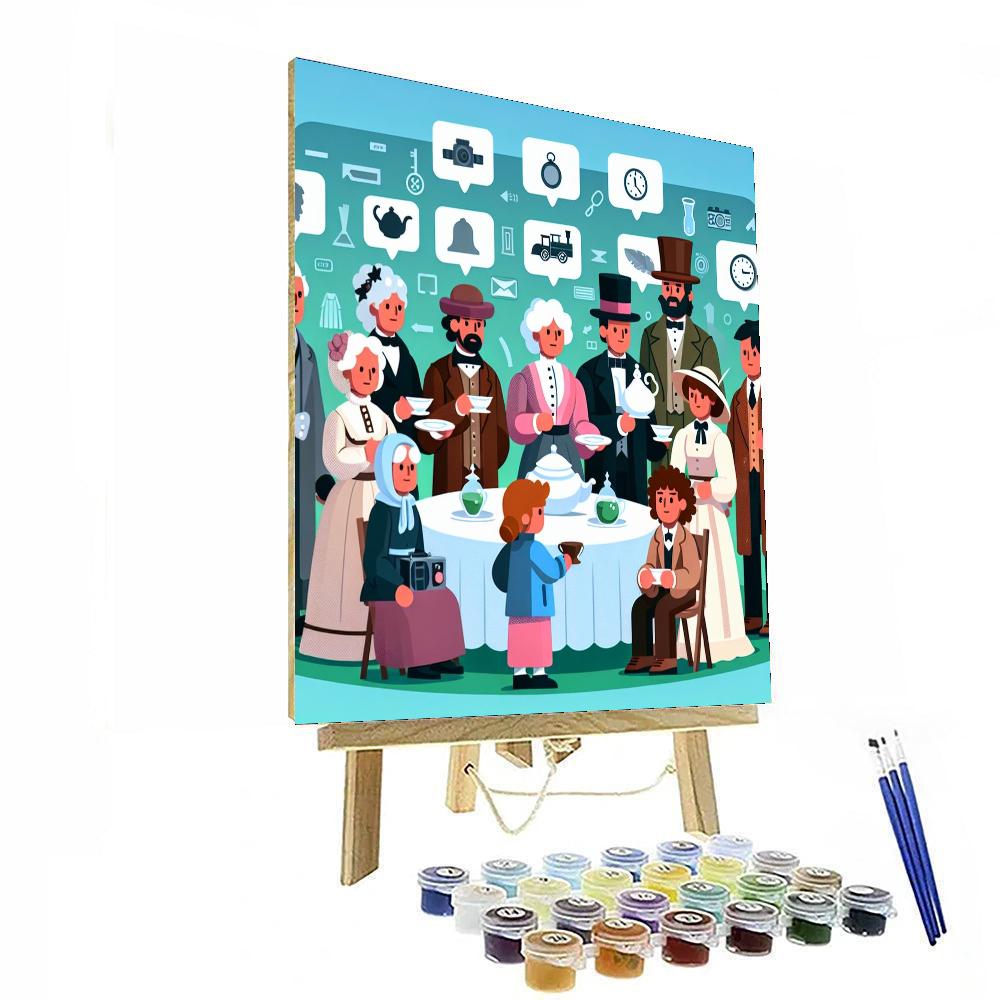 Time Traveler's Tea Party Paint By Color