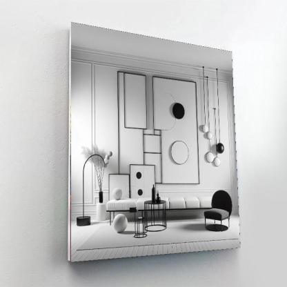 Chic Minimalist Silhouette Number Painting