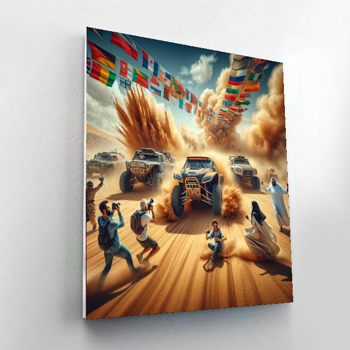 Dakar Rally Number Painting