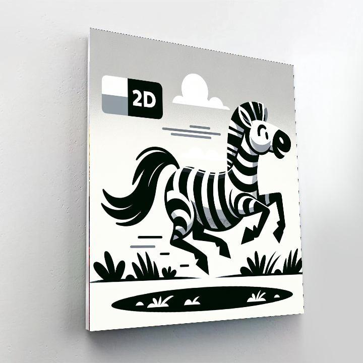 Zealous Zebra Numbered Painting Kits