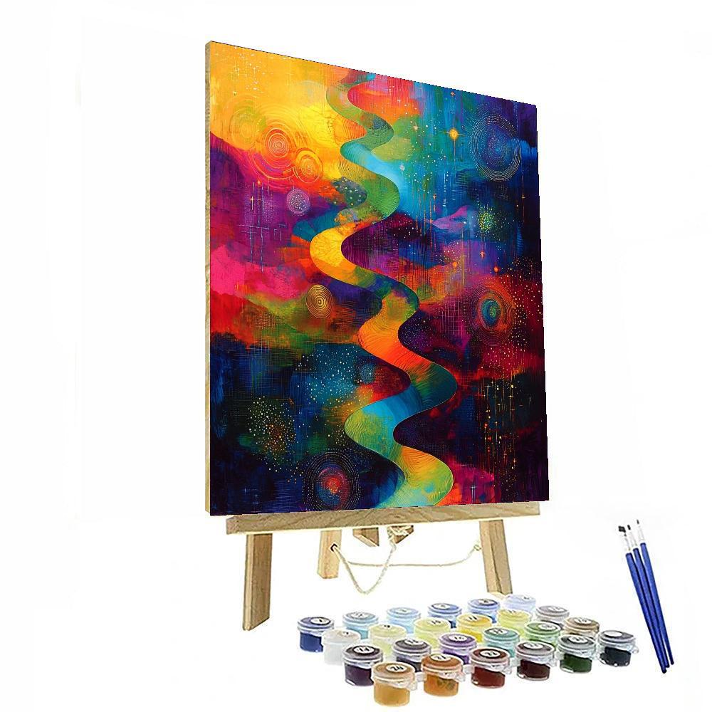 Max Ernst Inspired Celestial Dance Of Forms  Paint By Numbers