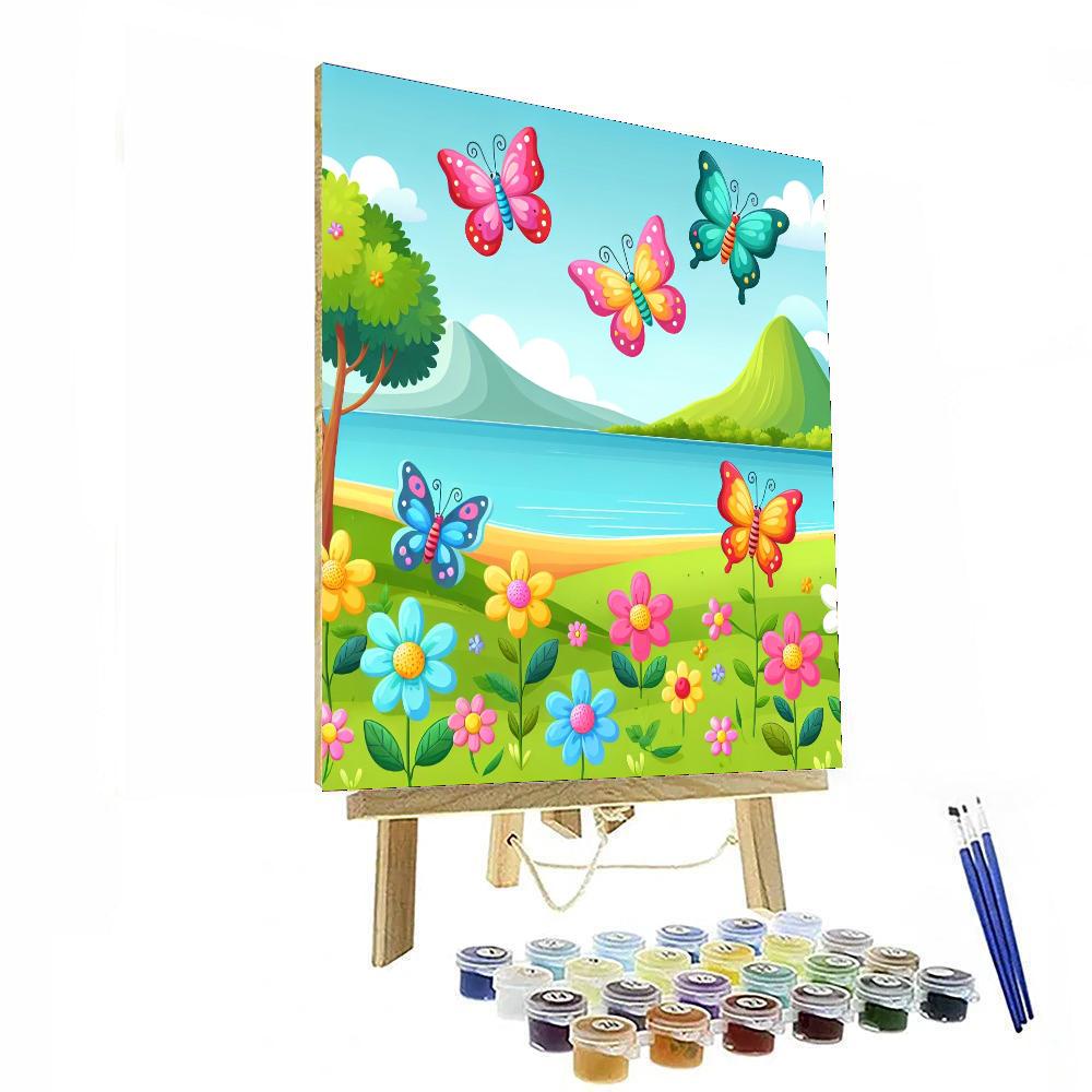 Blissful Butterfly Bay Numbered Painting Kits