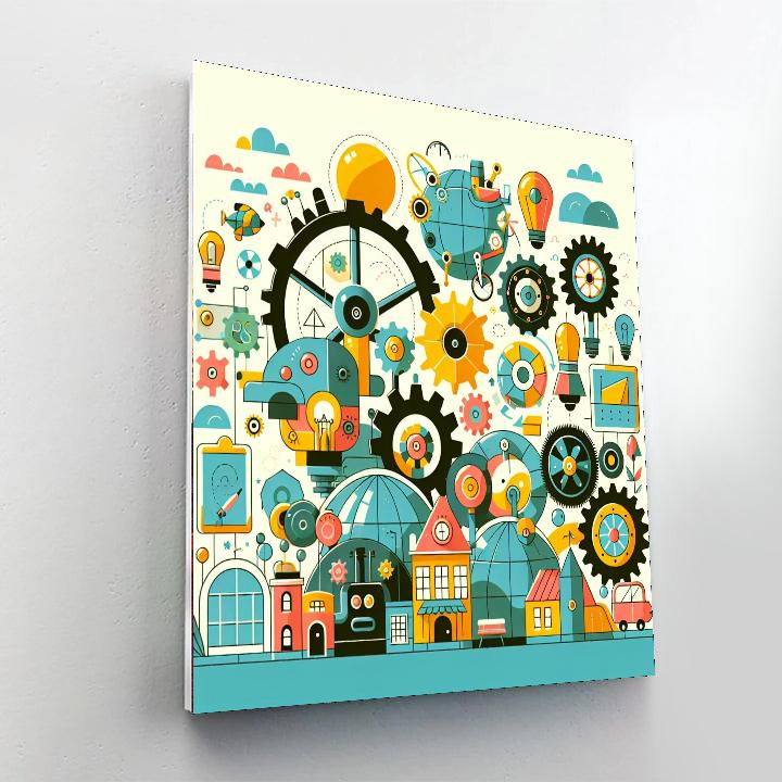 World Of Inventions Numbered Painting Kits