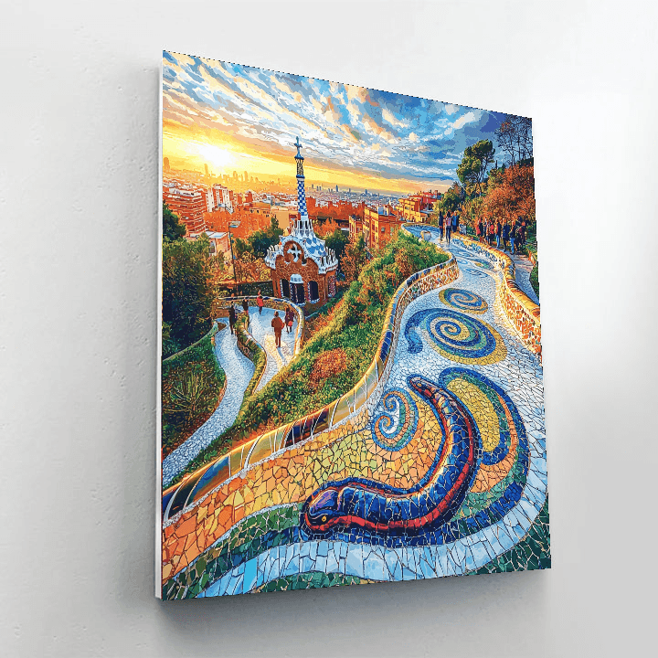 Parc Güell - Barcelona, Spain Paint By Number