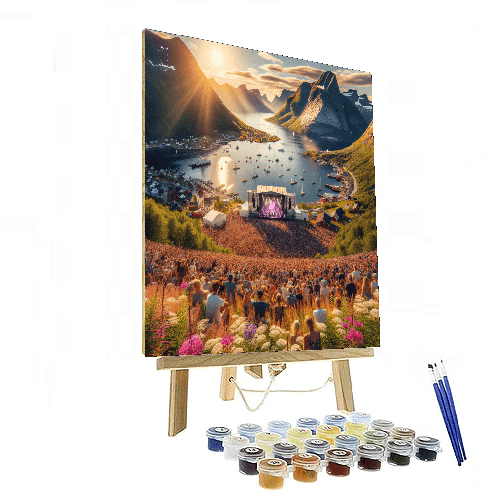 Festival Of The Midnight Sun - Norway Numbered Painting Kits