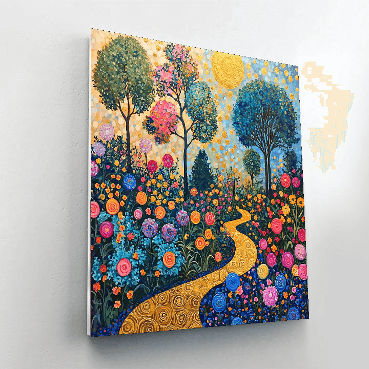Gustav Klimt Inspired Gustav's Ethereal Garden  Paint By Numbers Kits