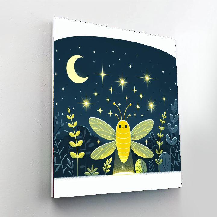 Sparkling Firefly Paint By Numbers Art