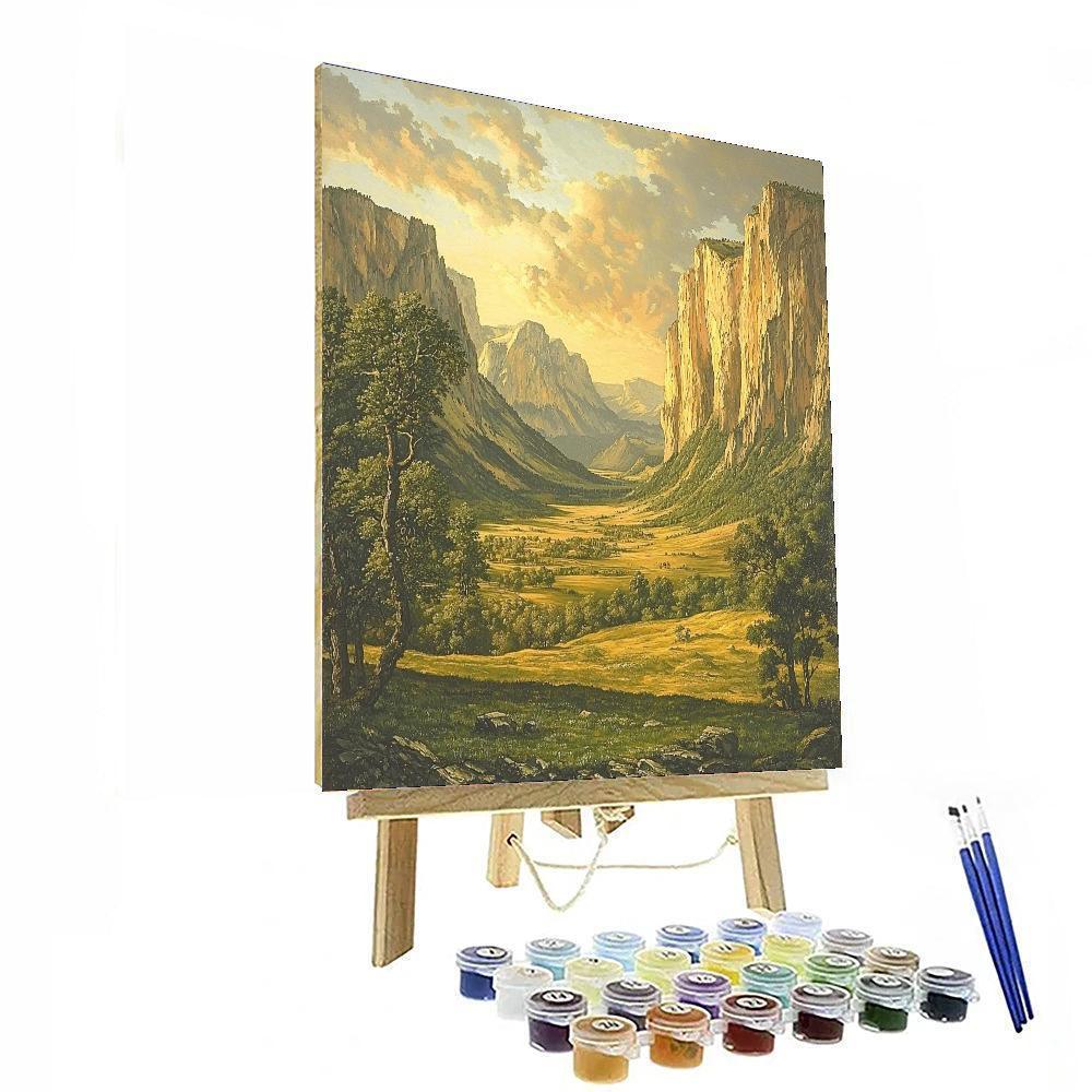 Thomas Cole Inspired Timeless Landscape  DIY Paint By Numbers
