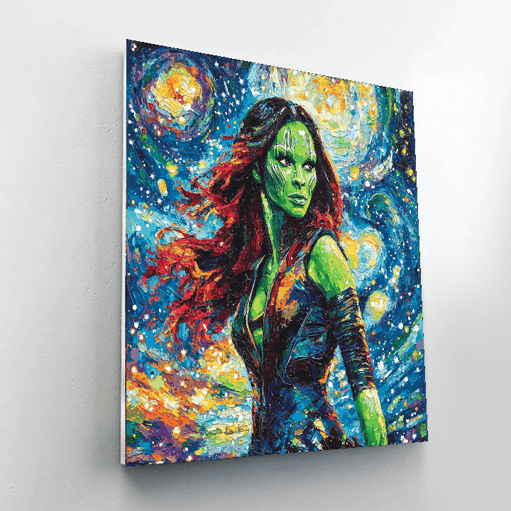 Zoe Saldana: The Starry Guardian Of The Galaxy Paint By Numbers Kits