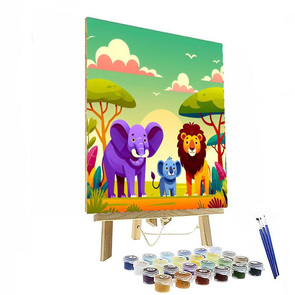 Adventurous Explorer Safari Numbered Painting Kits