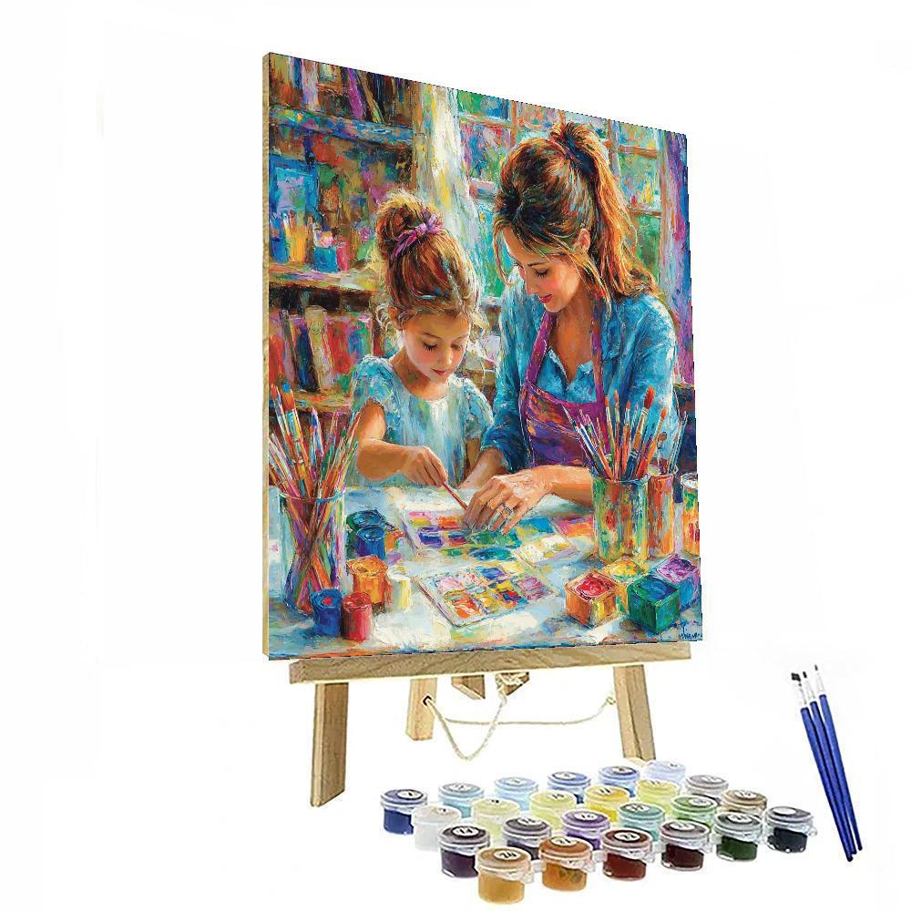 A Mother’s Gentle Guidance Paint By Numbers Kits