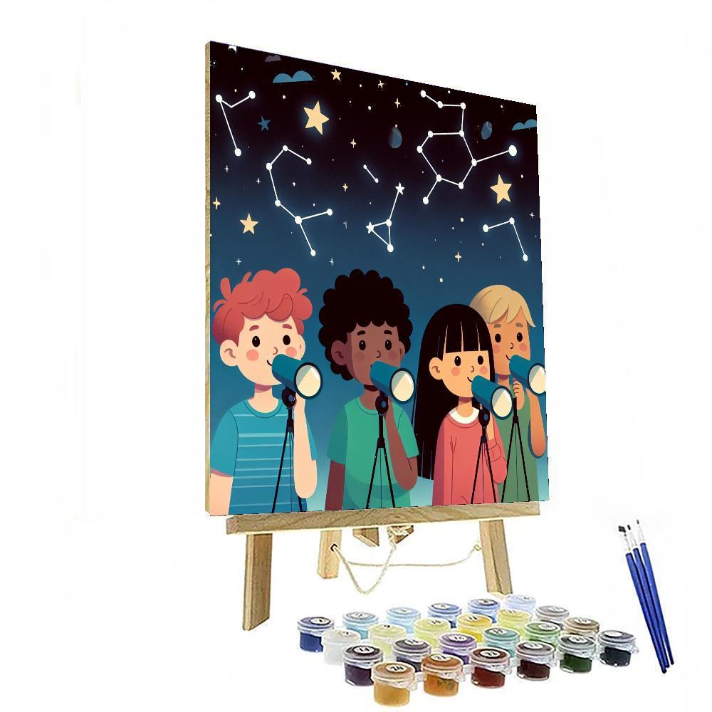 Cosmic Star Gazing Painting By Numbers Kit
