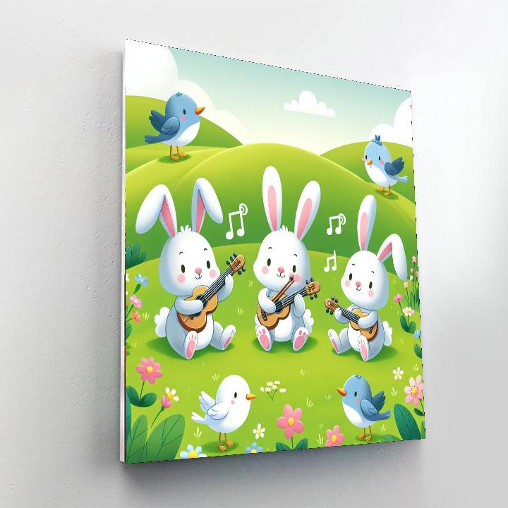 Sunlit Meadow Melodies Painting By Numbers Kit