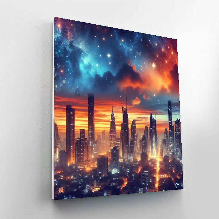 Elegant City Skyline Paint By Number