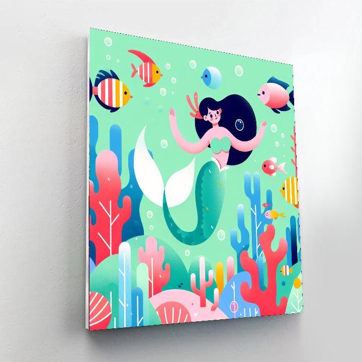 Mystic Mermaid's Ocean Dance Paint By Numbers