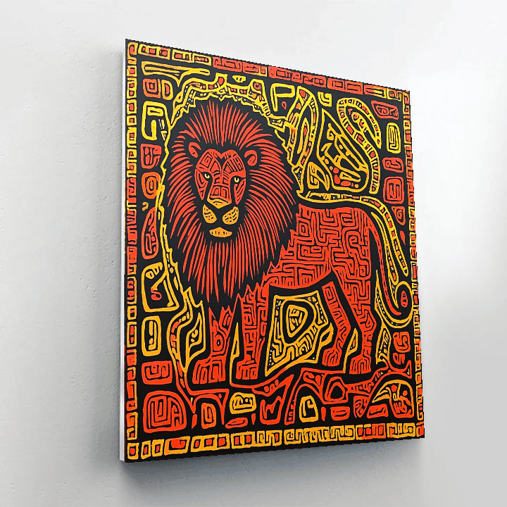 Keith Haring Inspired Animal Spirit  Paint By Numbers Art