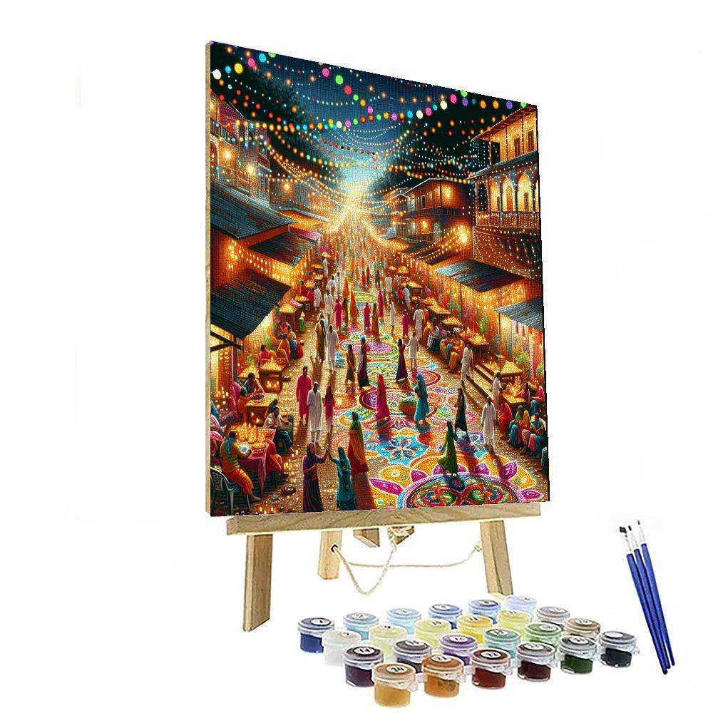 Diwali Festival - Trinidad And Tobago Paint By Numbers Kits