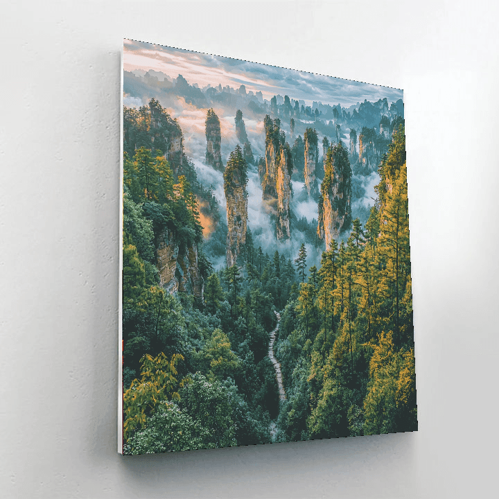 Zhangjiajie National Forest Park - Hunan, China Numbered Painting Kits