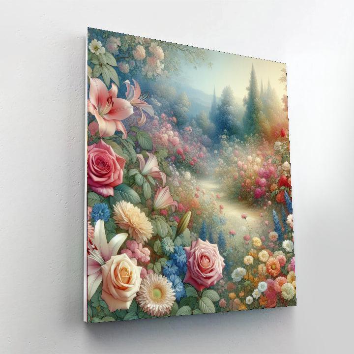 Floral Serenity In Bloom Paint By Number