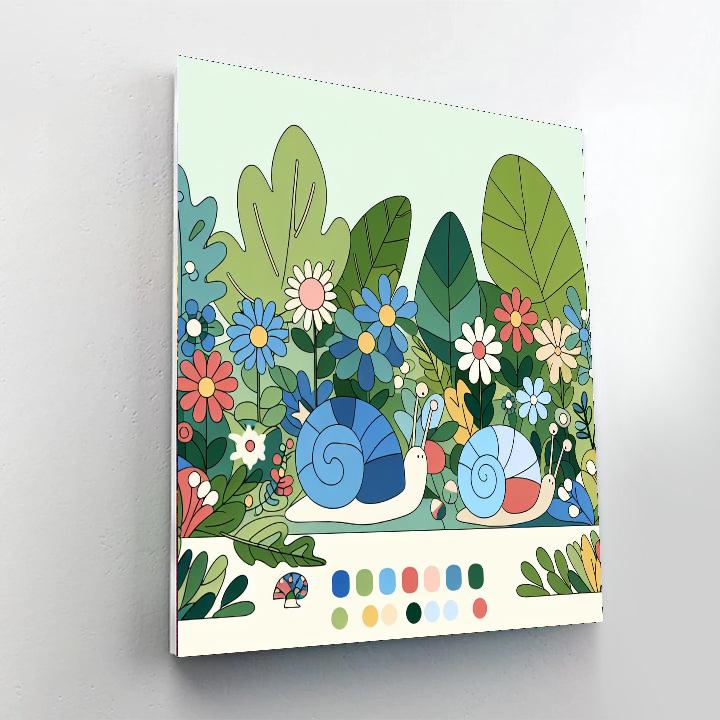Snail’s Snuggly Sanctuary Paint By Numbers