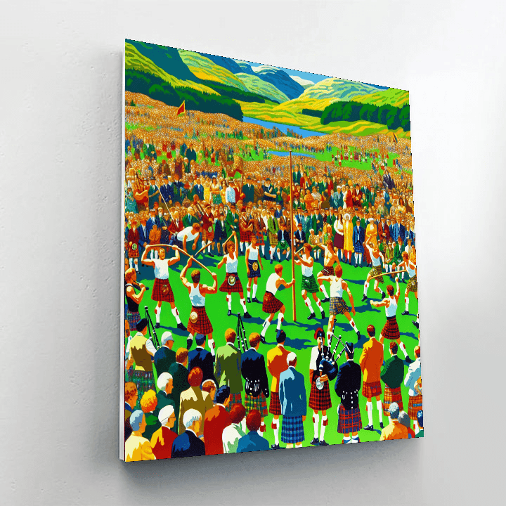 Inverness Highland Games - Scotland Number Painting