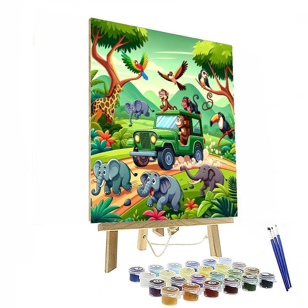The Great Jungle Safari DIY Paint By Numbers