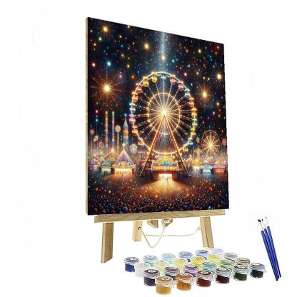 Playful Carnival Night Number Painting