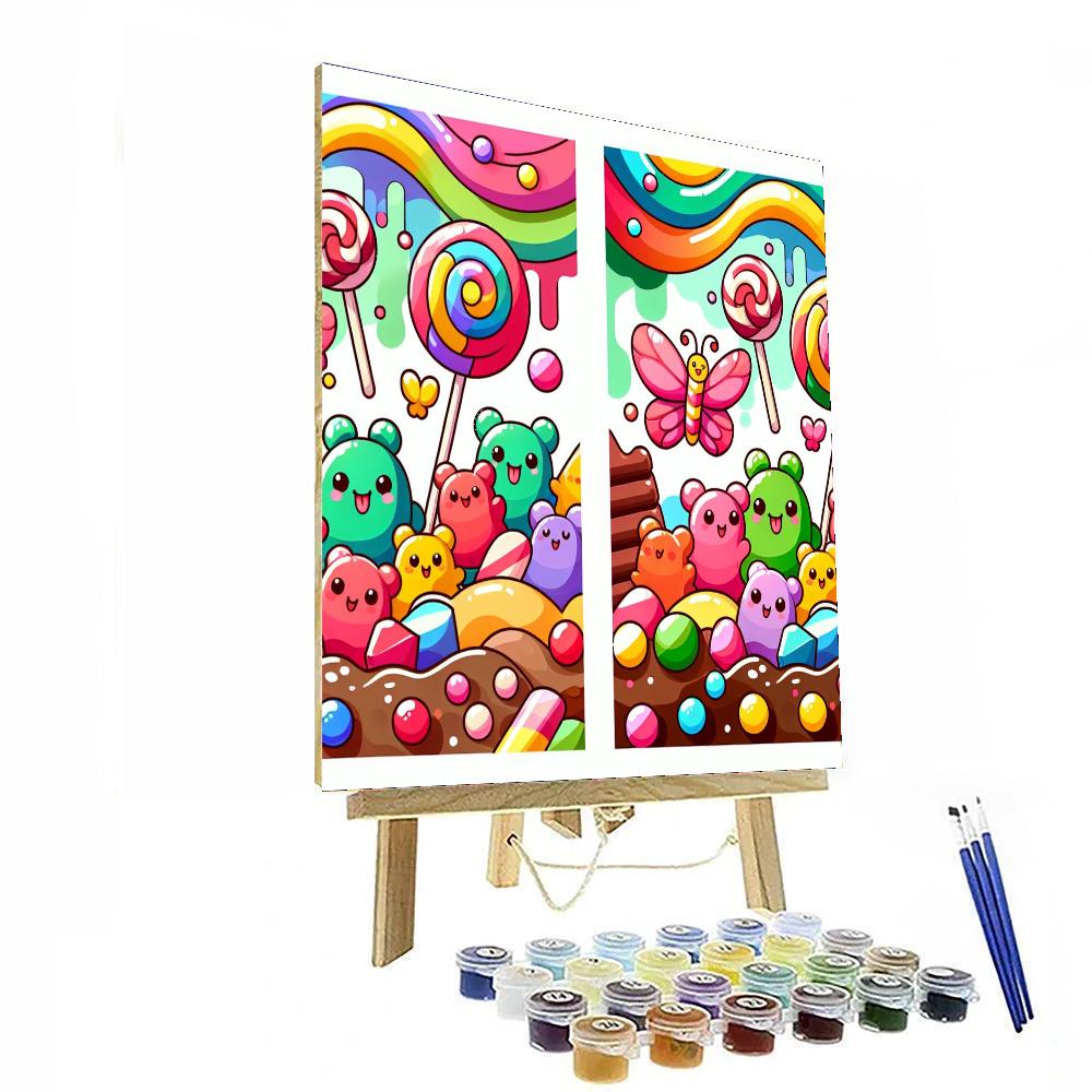 Candyland Critters Paint By Numbers Kits