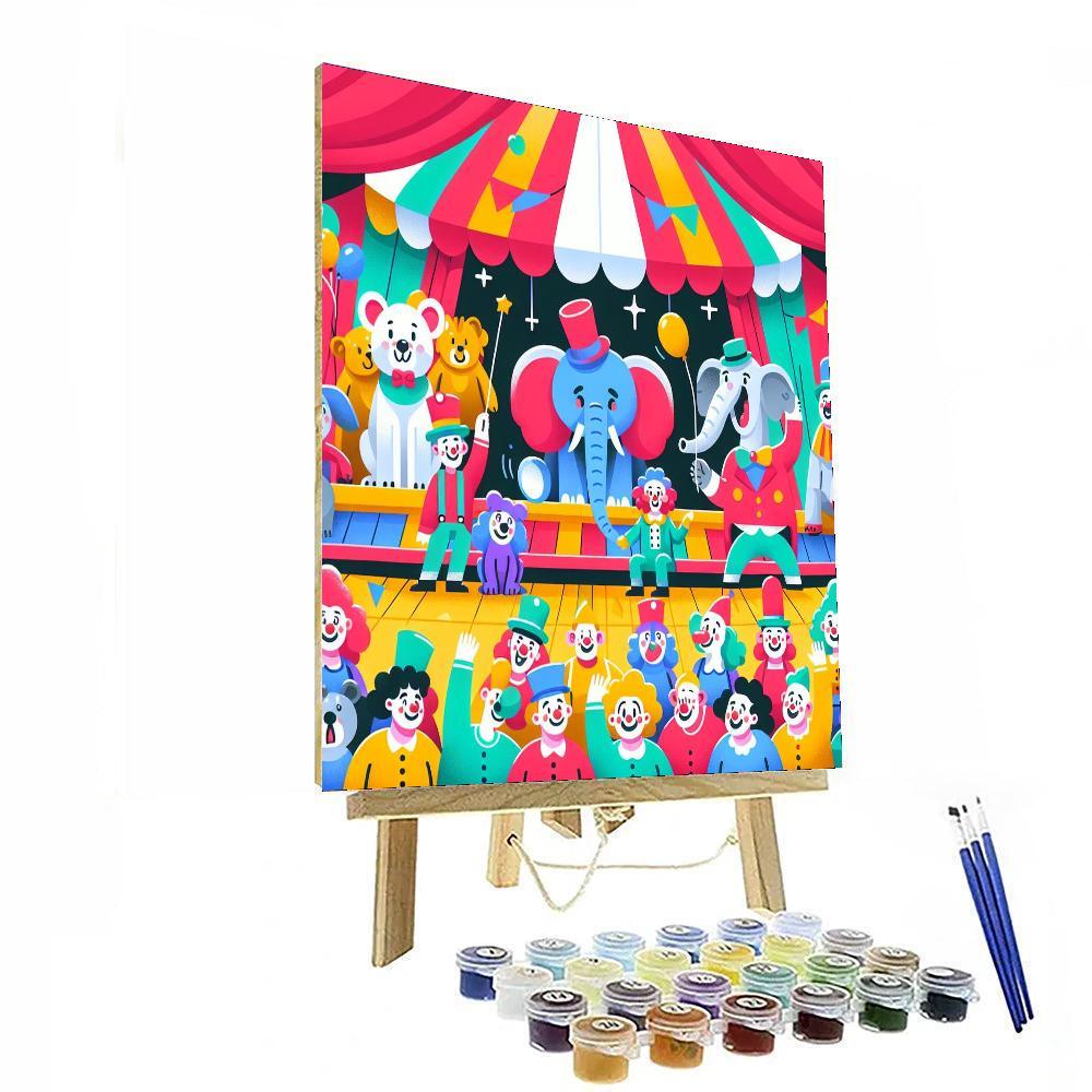 Silly Circus Spectacle Numbered Painting Kits