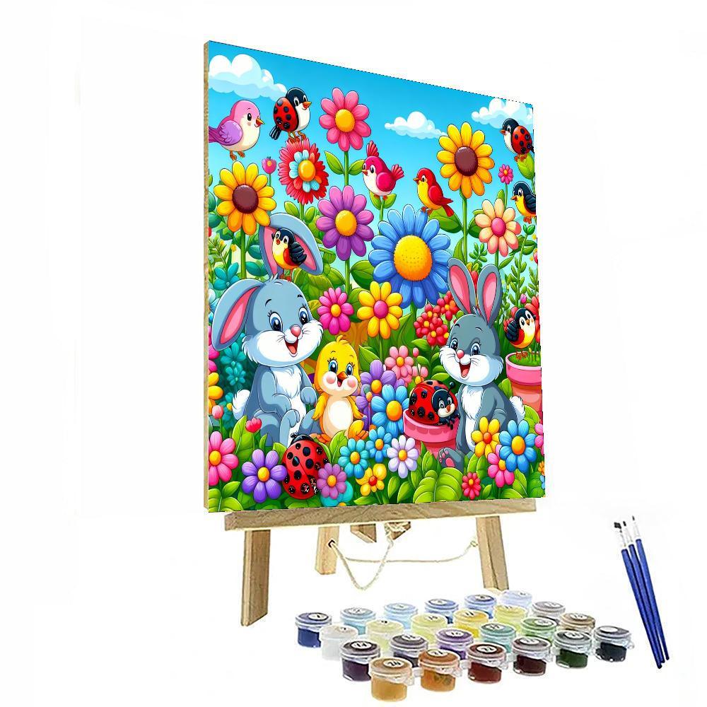 Sunny Garden Critters Numbered Painting Kits