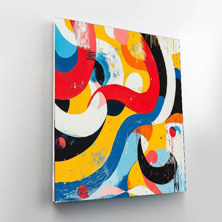 Joan Miró Inspired Playful Visions  Painting Number Kit