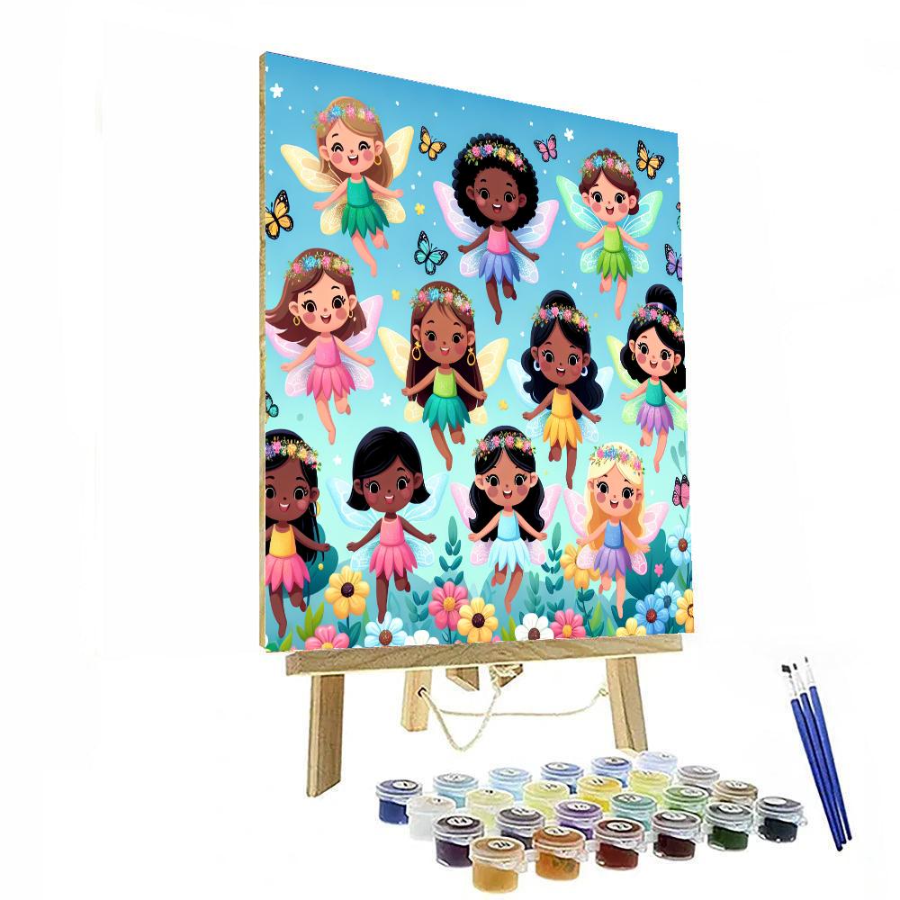Flowering Fairies DIY Paint By Numbers