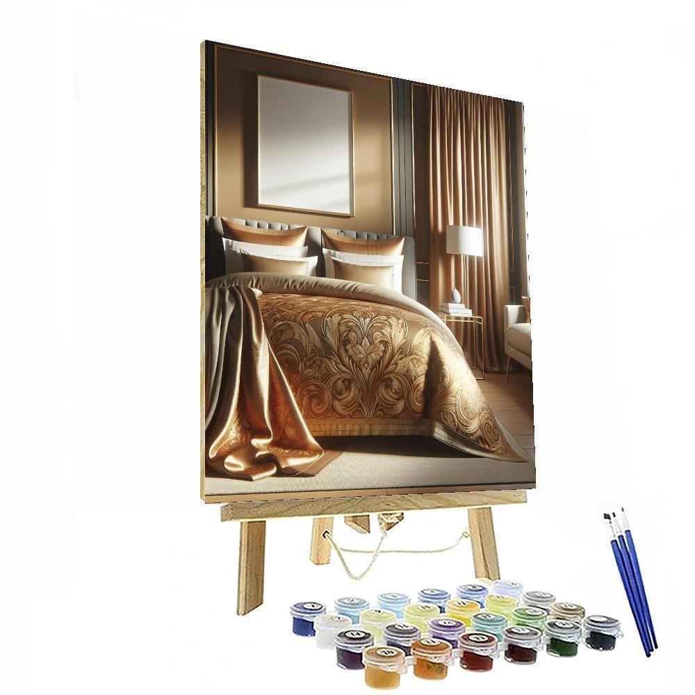 Golden Horizon Bedspread Paint By Number