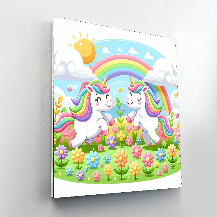 Unicorn Valley Adventure Painting Number Kit